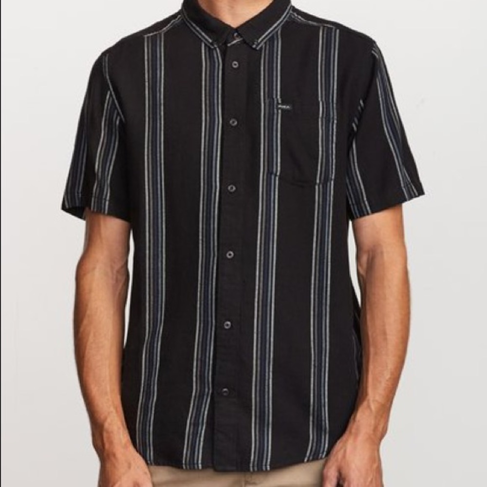 RVCA striped button down